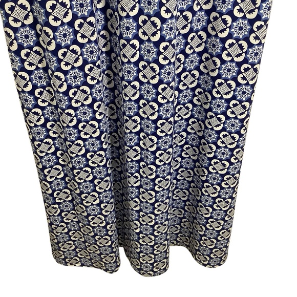 Talbots Blue Floral Sleeveless Maxi Dress - Picture 3 of 8